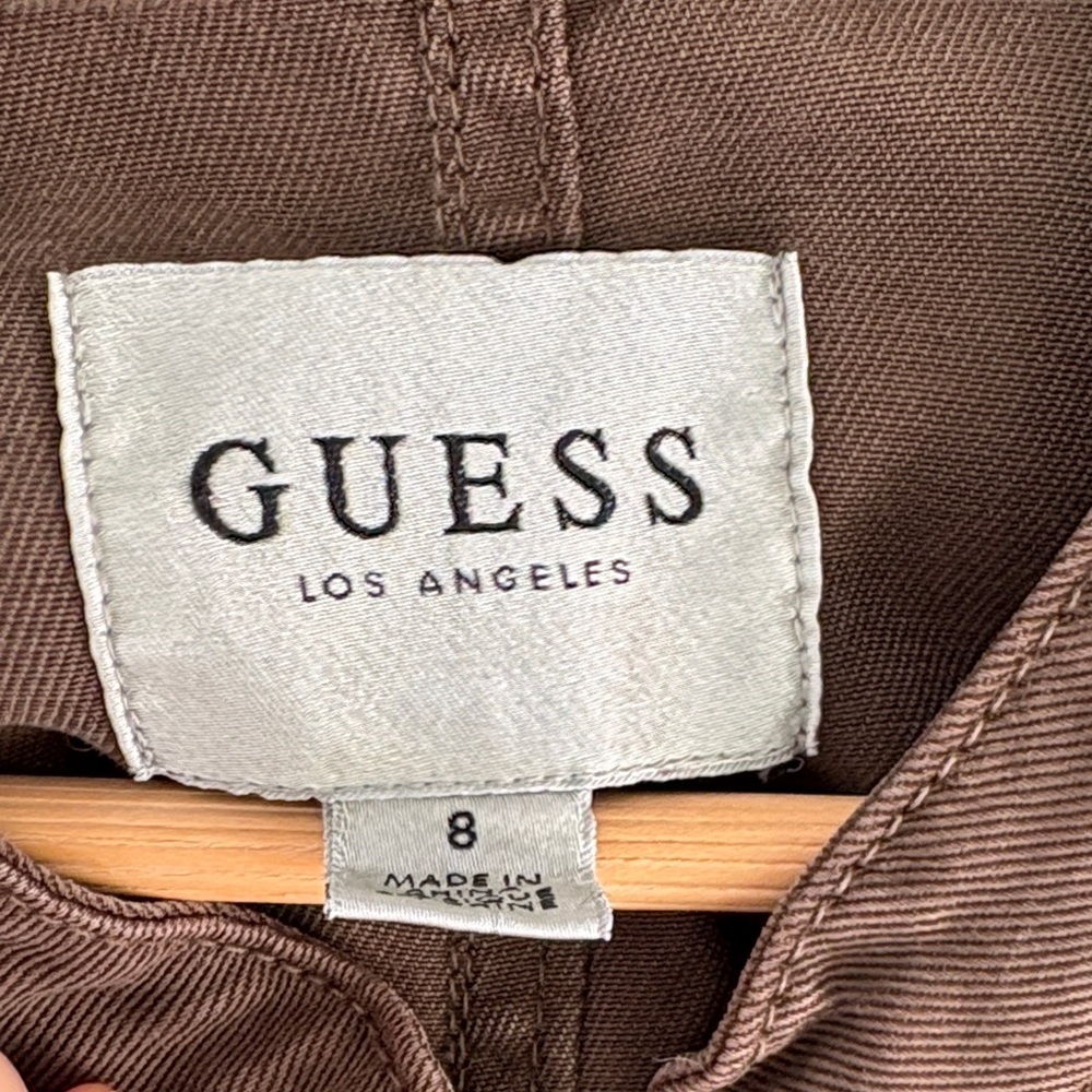 Guess Army Green Utility Sleeveless Jumpsuit - Picture 5 of 11